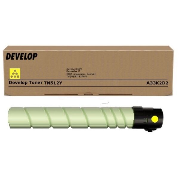 Original Develop Toner TN-512 C / A33K2D2 gelb für A33K2D2