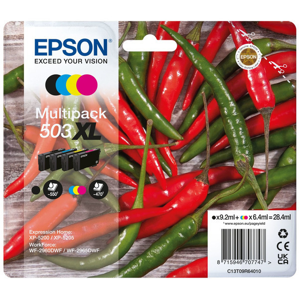 Original Epson Tinte C13T09R64010 / 503XL / C13T09R64010 schwarz cyan magenta gelb für C13T09R64010