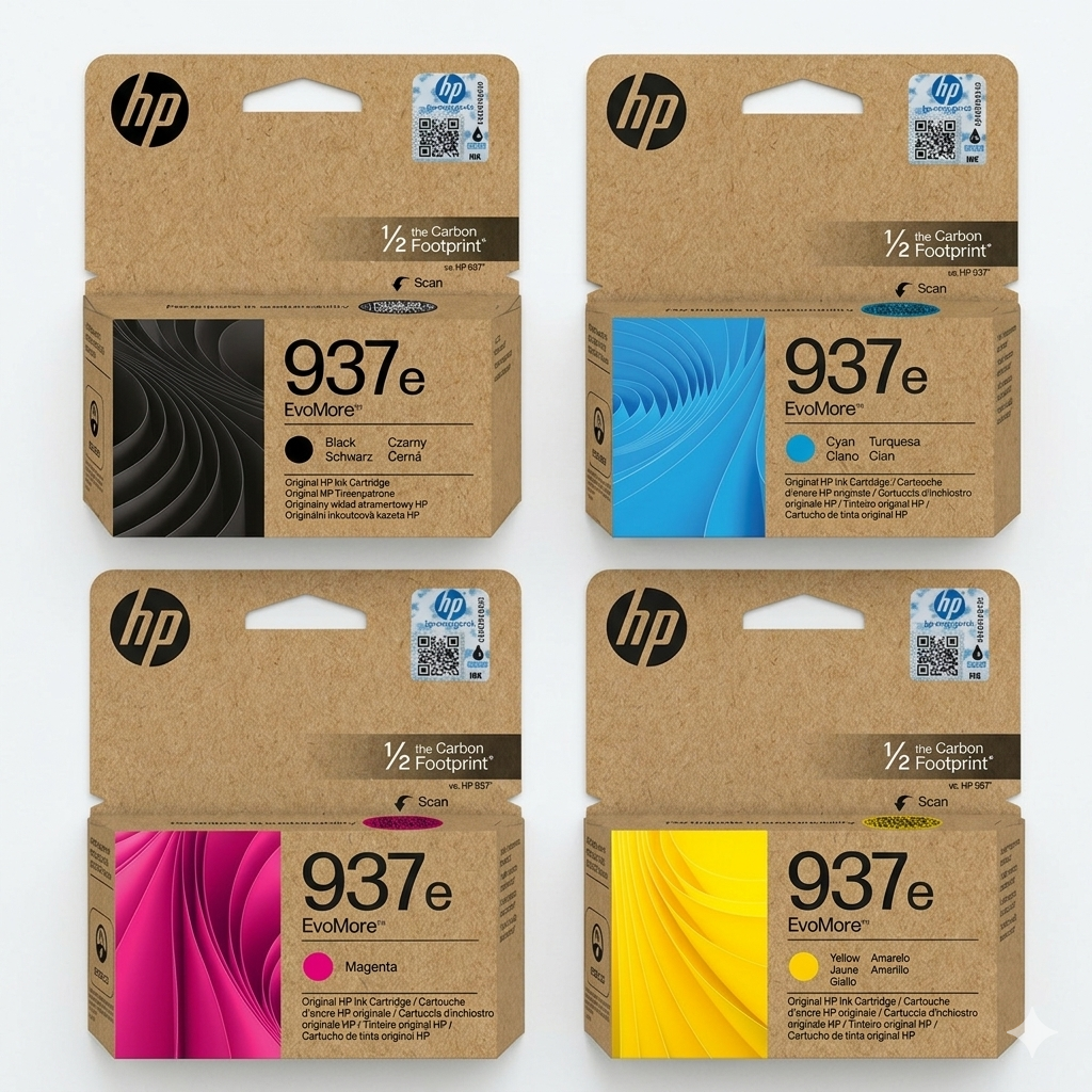 Original HP 4S6W9NE / 937E Druckkopfpatrone Multipack