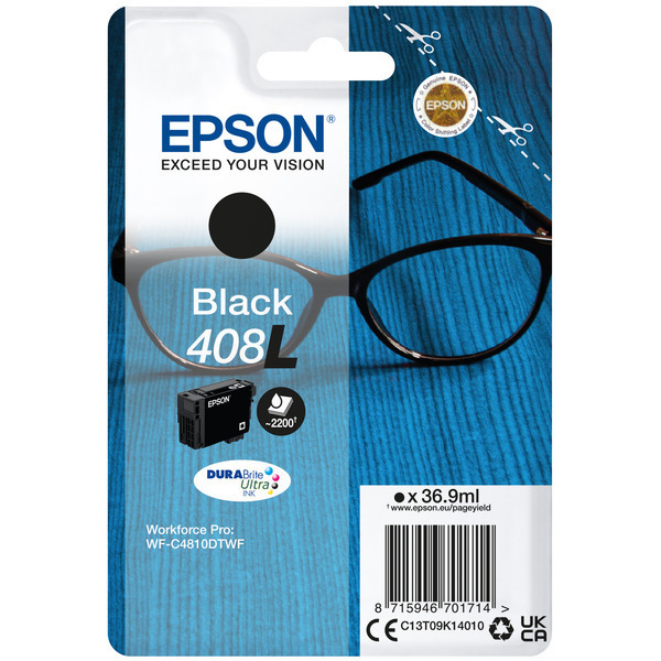 Original Epson Tinte C13T09K14010 / 408L / C13T09K14010 schwarz für C13T09K14010