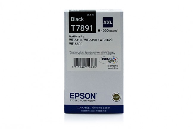 Original Epson Tinte T7891 BK / C13T789140 schwarz für C13T789140