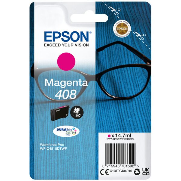 Original Epson Tinte C13T09J34010 / 408 / C13T09J34010 magenta für C13T09J34010