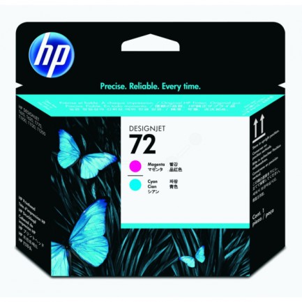 Original HP Tinte 72 C-M / C9383A cyan magenta für C9383A