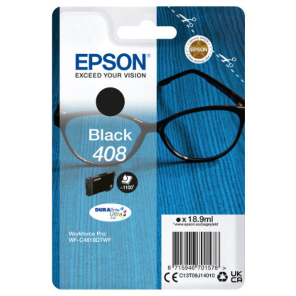 Original Epson Tinte C13T09J14010 / 408 / C13T09J14010 schwarz für C13T09J14010