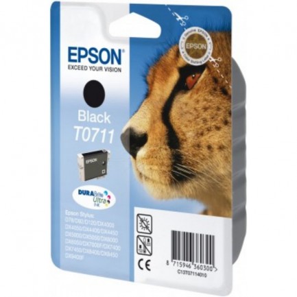 Original Epson Tinte T0711 BK / C13T07114012 schwarz für C13T07114012