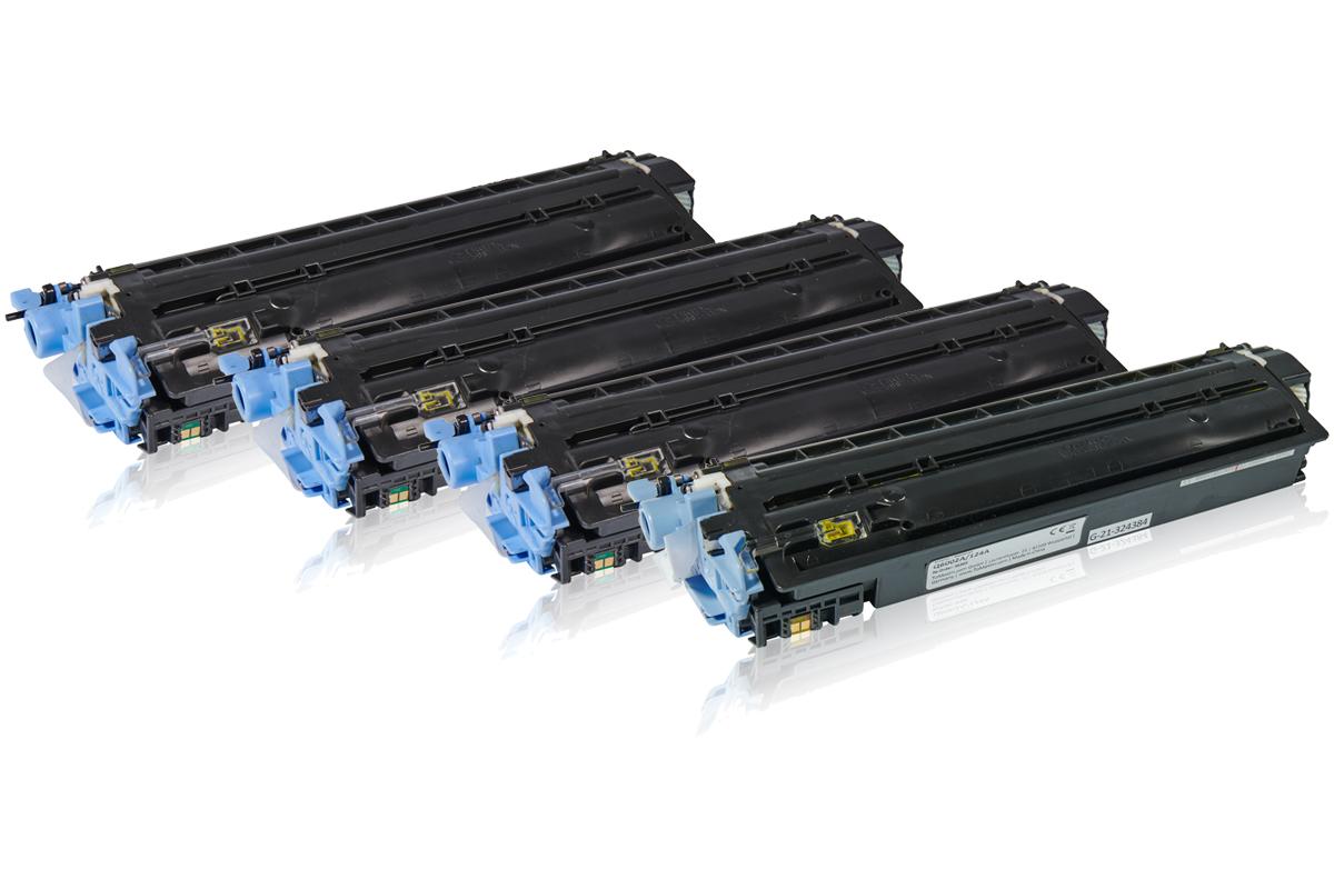 Kompatibel  HP Toner 124A / Q 6000 A gelb/schwarz/magenta/cyan für A