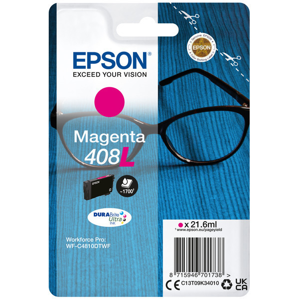 Original Epson Tinte C13T09K34010 / 408L / C13T09K34010 magenta für C13T09K34010
