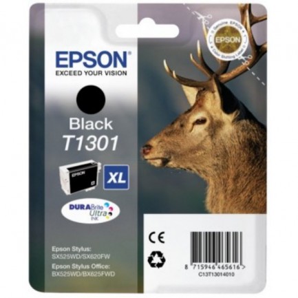 Original Epson Tinte T1301 BK / C13T13014012 schwarz für C13T13014012
