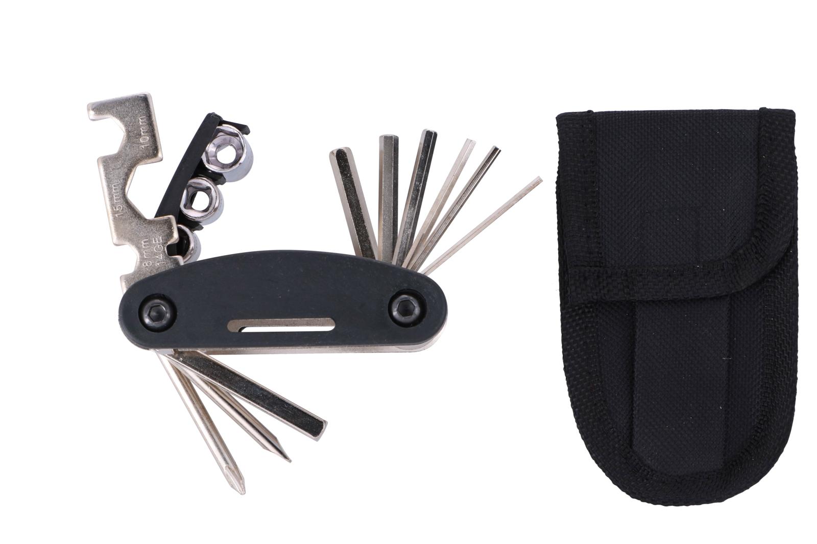 DUNLOP multifunktionales Fahrradwerkzeug-Set, 15-teilig