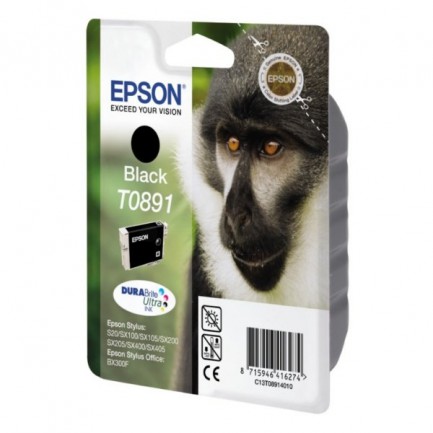 Original Epson Tinte T0891 BK / C13T08914011 schwarz für C13T08914011