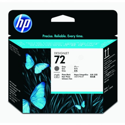 Original HP Tinte 72 BK-grau / C9380A grau für C9380A