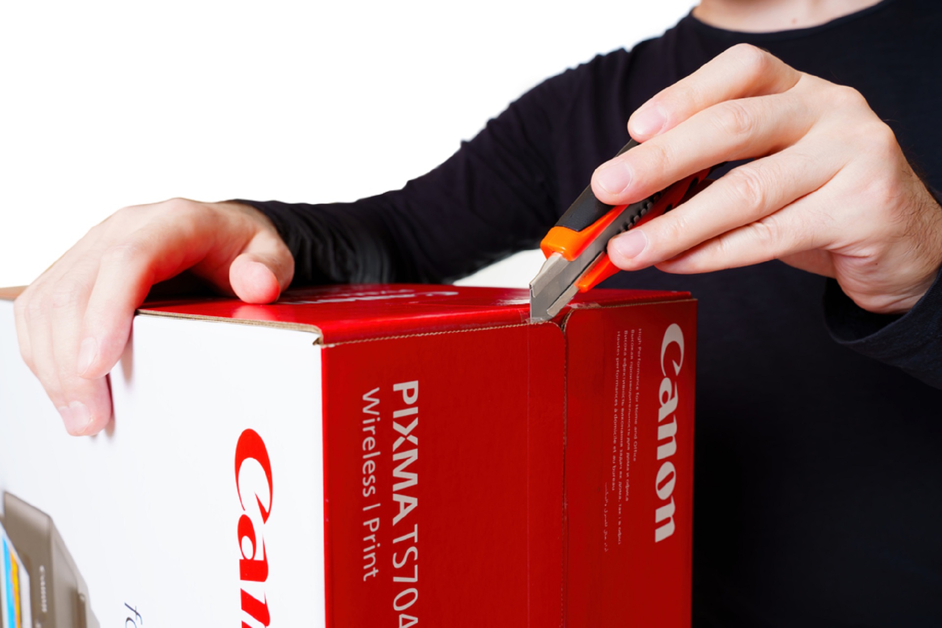 support-code-6001-bei-einem-canon-pixma-mx-925 Öffnen eines Druckerpaketes